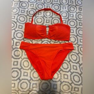 Two piece swimsuit -neck strap is removable